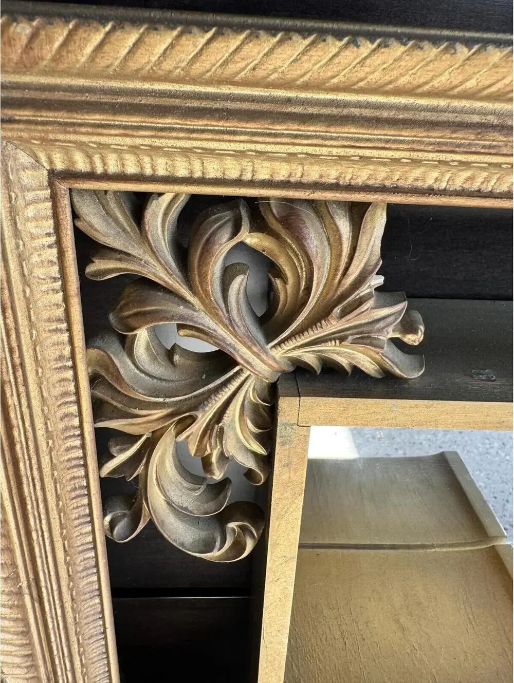 Vintage Mid-Century Turner Wall Accessory Shadow Box Mirror (34